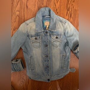 Abercrombie & Fitch Distressed Denim Jacket
